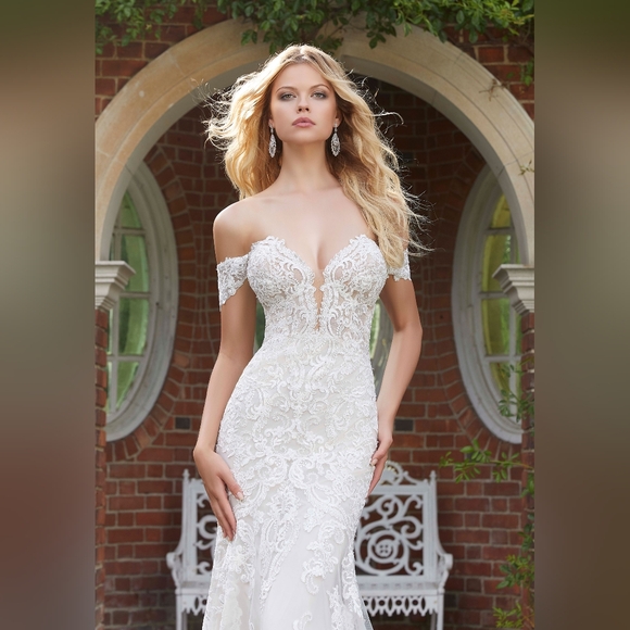 Lace Off Shoulder Wedding Dress